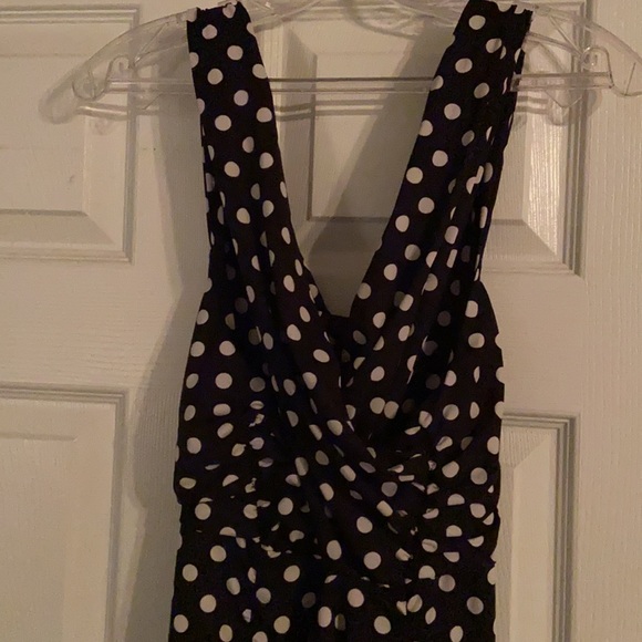 New Knee length polka dot dress- Tags on - Picture 3 of 6